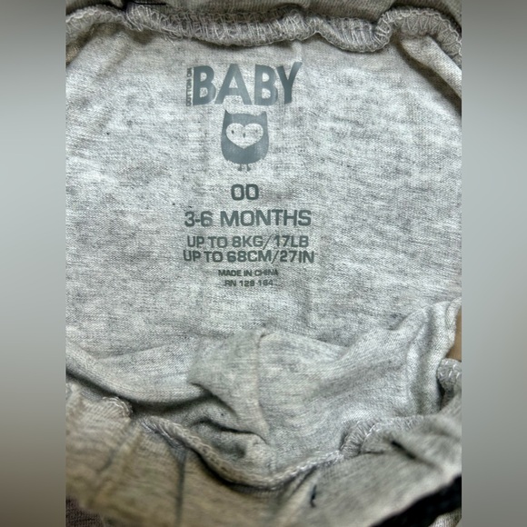 NORDSTROM/COTTON BABY Frankie Pant Light Gray Marle w/3D Ears Unisex 3-6M✨NWT✨ - Picture 6 of 9